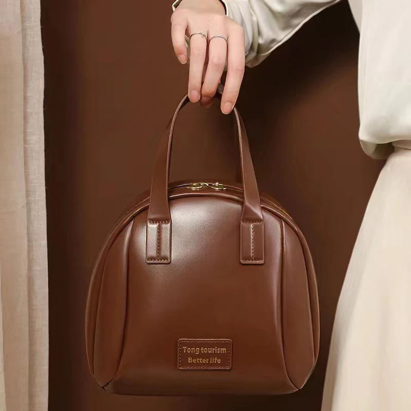 1 قطعة أزياء سعة كبيرة منظم مستحضرات التجميل بو السيدات شل السفر حقيبة يد جلدية المحمولة دائم حقيبة تسلق الجبال #5