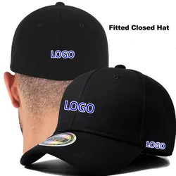 Gorras deportivas con logotipo personalizado para mujer, gorra de béisbol ajustada completamente cerrada, sombreros de papá, gorras de Golf al aire libre para Wen, gorras de visera Snapback de Hip Hop