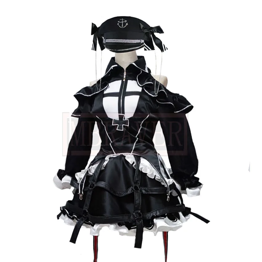 

Azur Lane KMS Elbe Cosplay Costume Halloween Christmas Uniform Custom Made Any Size