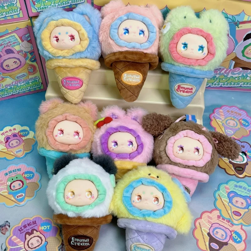 กล่องสุ่มไอศกรีมสกู๊ปซีรีส์น่ารัก EMMA ตุ๊กตาอีมม่า คาวาอี้ ของเล่นจี้ห้อย กล่องปริศนา ถุงเซอร์ไพรส์ ของตกแต่งตุ๊กตา ของขวัญสำหรับเด็กผู้หญิง
