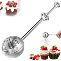 Powder Shaker Sugar Duster Flour Sugar Sieve For Powdered Sugar And Spices Cake Decorating Tool Baking Accessory