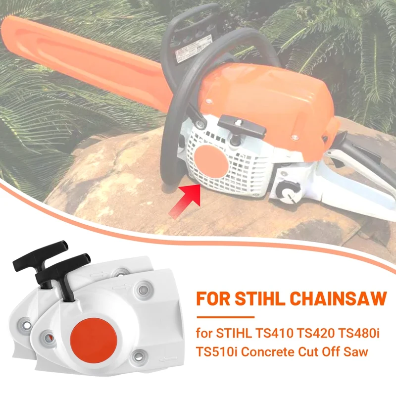 2Pcs Recoil Starter Kit For Stihl Chainsaw TS410 TS420 Cutting Saw 4238-190-0300