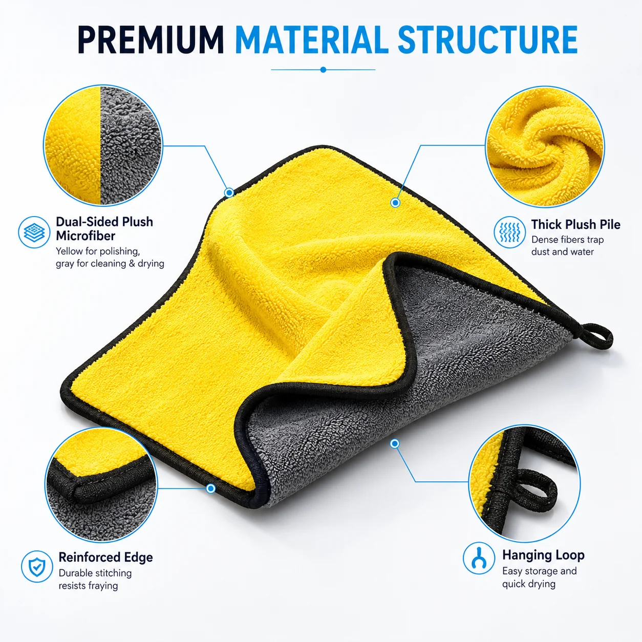 3/5/10PCS Microfiber Cleaning  - Home Textiles Towel Set ulasan dan harga