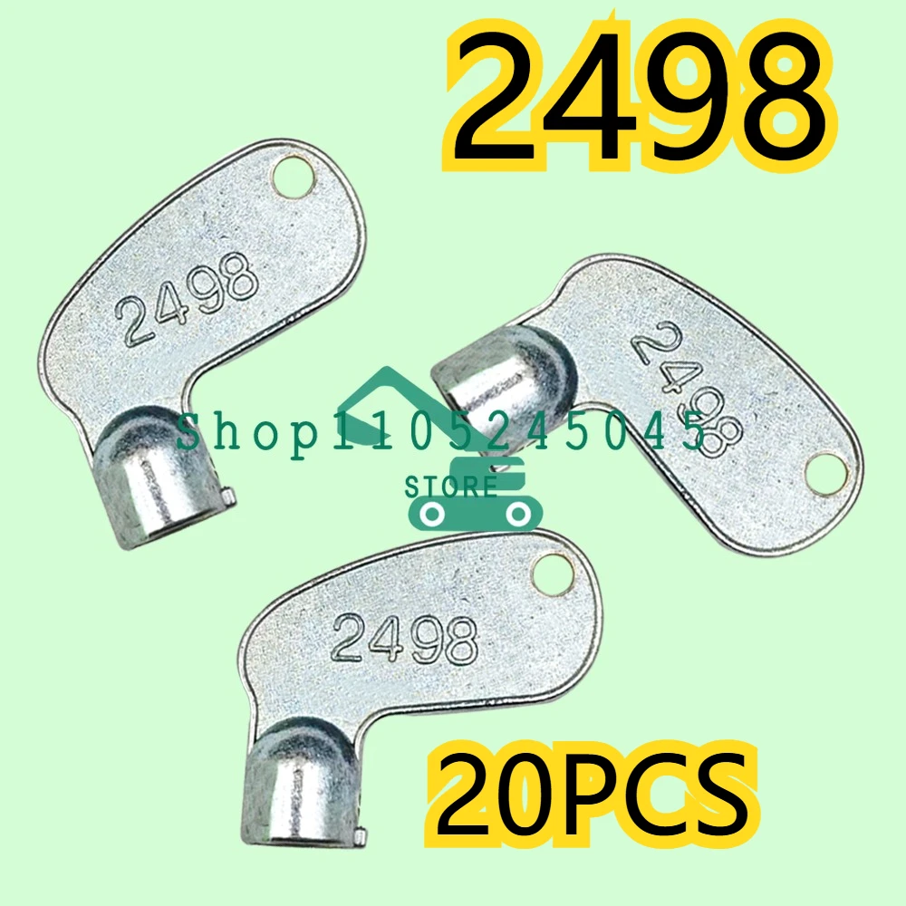 

20pcs 2498 Ignition Keys for LIUGONG XCMG XGMA Sany LONKING Forklift Dozers Excavator Parts