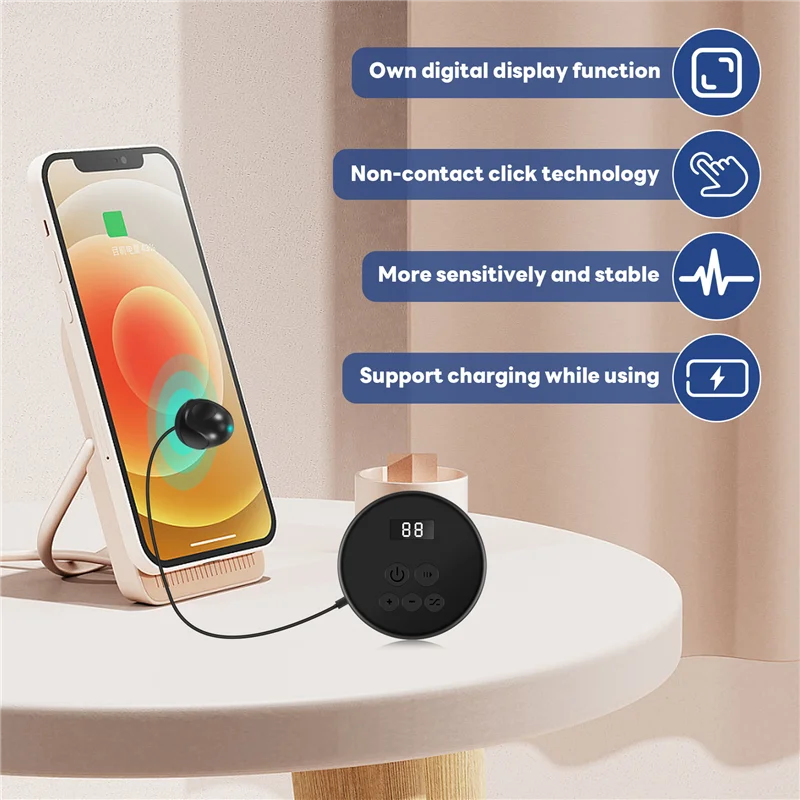 Dispositivo de conexión silenciosa con clic automático para pantalla de teléfono móvil, dispositivo de clic con dedo de simulación física, Clicker automático de pantalla
