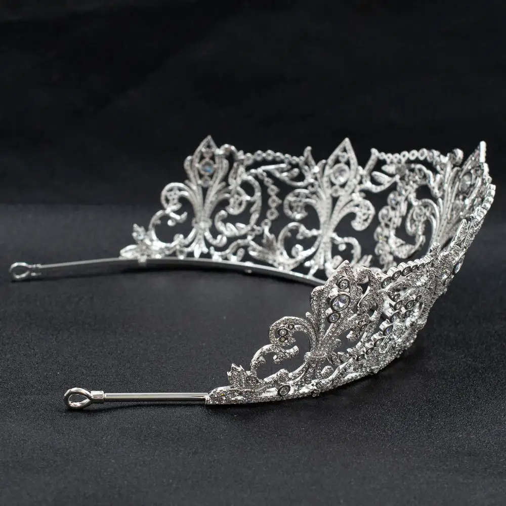 Classic Cubic Zirconia Wedding Bridal Princess Tiara Crown Diadem Women Hair Jewelry Accessories CH10329