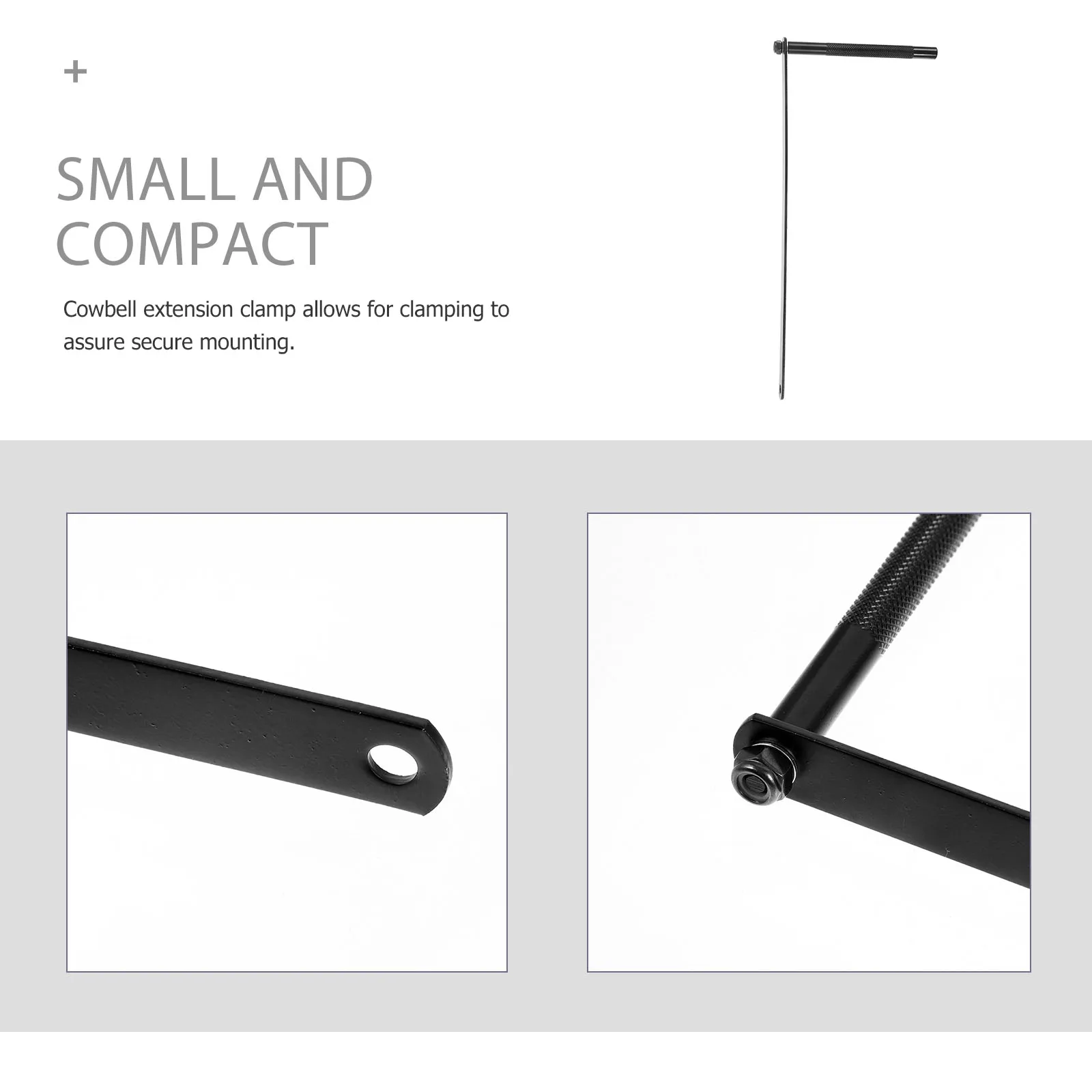 

Cowbell Clip Drum Mounted Holder Bracket Clamp Mounting Rod Arm Bass Hoop Percussion Multi