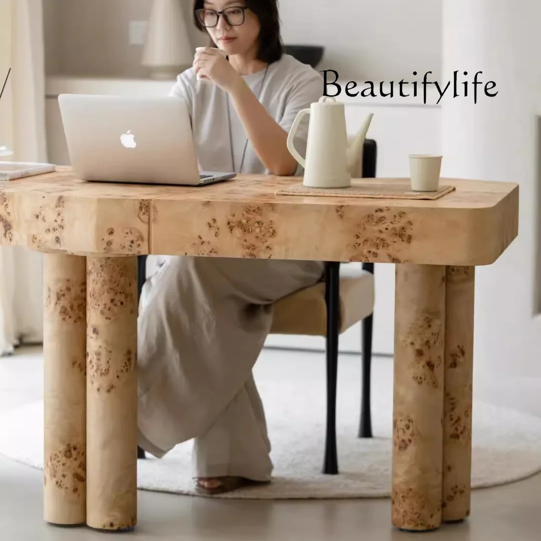 

Medieval style solid wood desk high sense home desk designer retro fashion art