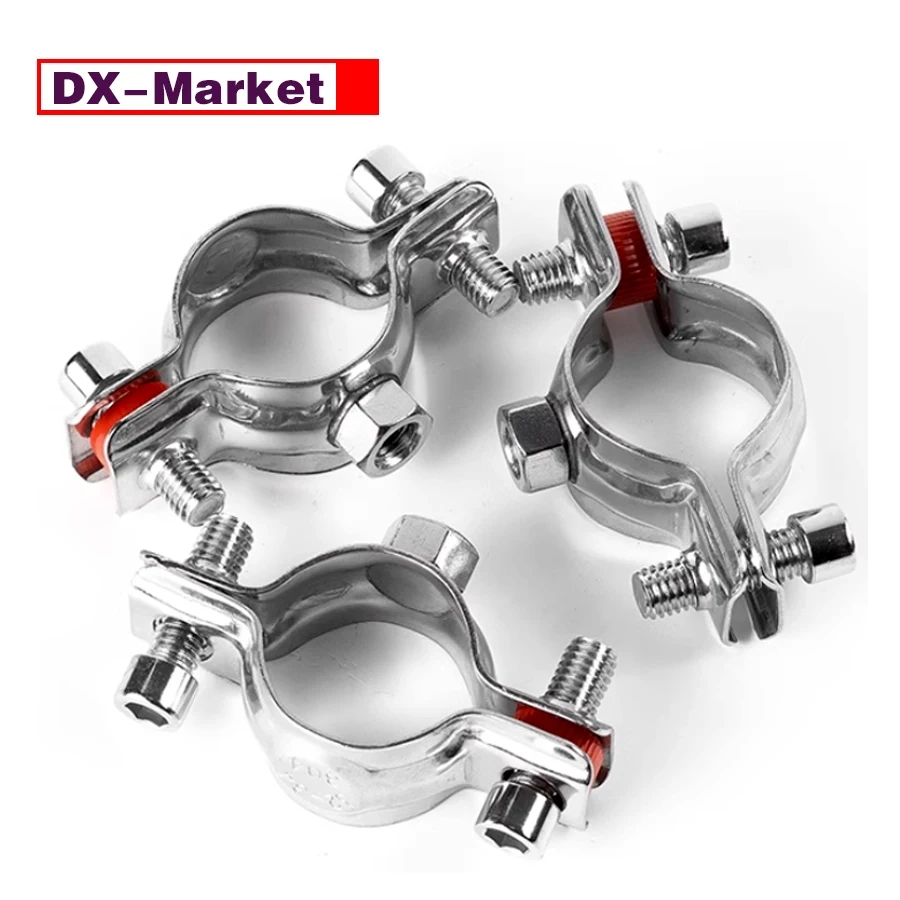 

316 Stainless Steel Wall Ceiling Mount Pipe Supports ,Adjustable Pipe Bracket Clamp With M8 Nut ,C048