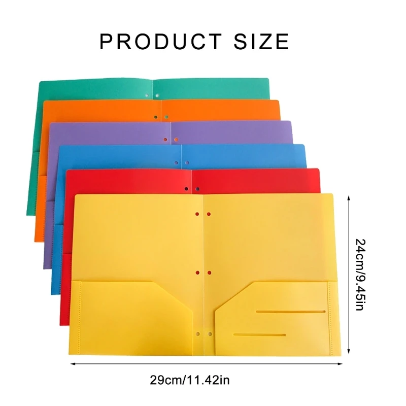 Dossier taille document document 10x / set avec deux poches deux dossiers poche 601d