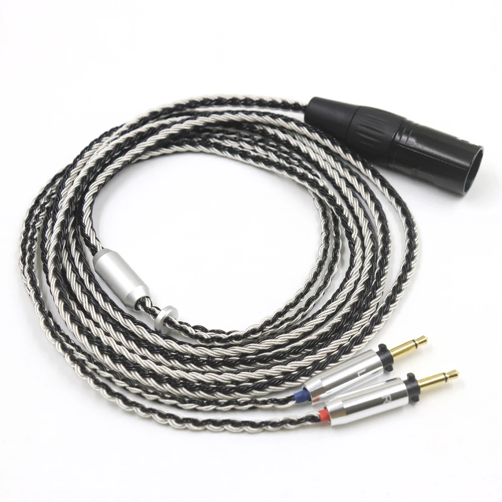 For Final SONOROUS IV VI VIII X Headphone Balance Cable 16 Core Single Crystal Silver 2.5/3.5/4.4mm Headset Wire