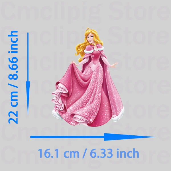 Disney ลpiฤ
ca krรณlewna Aurora odzieลผ naszywki termoprzylepne naklejki winylowe DIY dzieci aplikacja na ubrania paski aplikacje