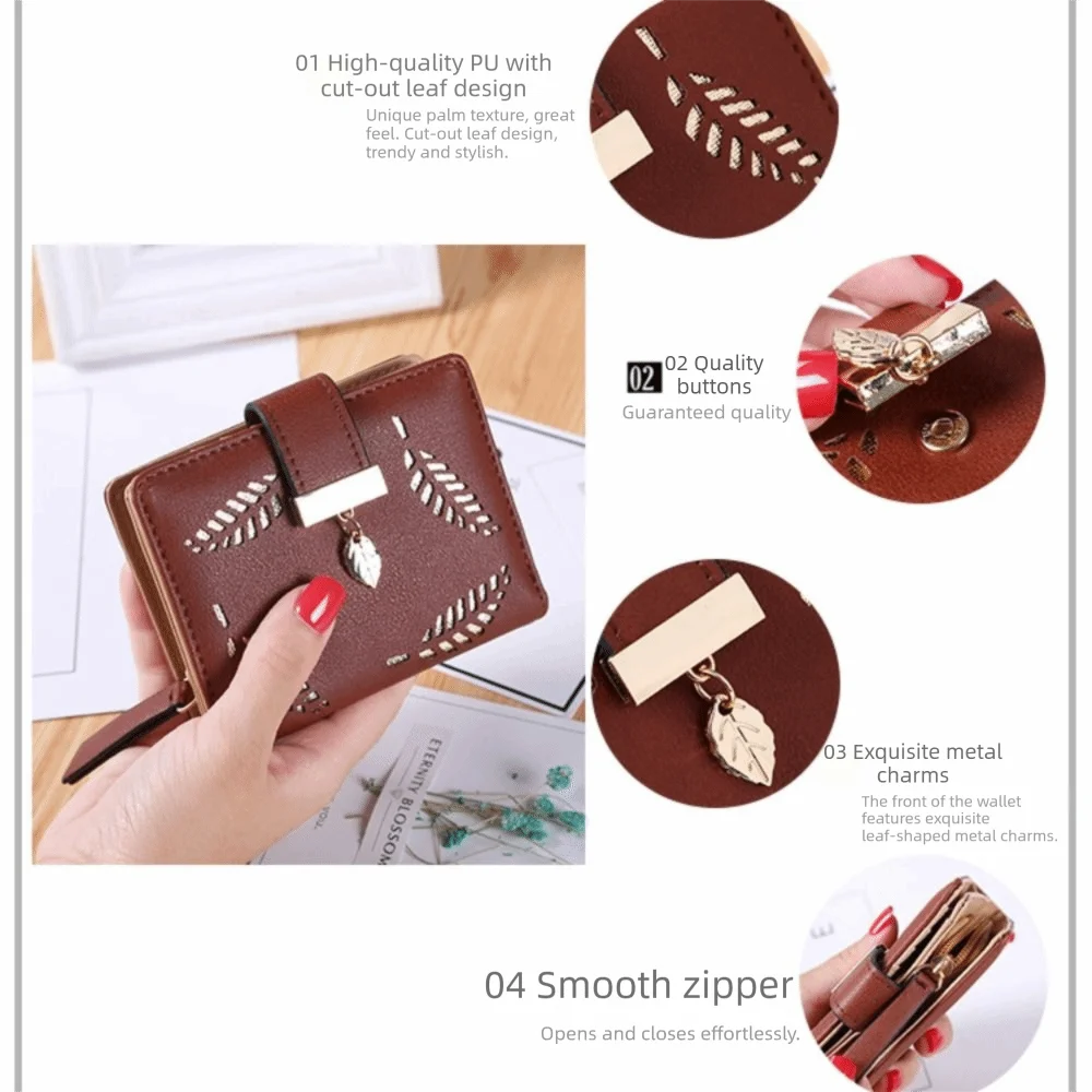 جديد بو الجلود المرأة محفظة طويلة غلق بمشبك تصميم سعة كبيرة محفظة نسائية للعملات المعدنية حافظة للبطاقات النساء الفتيات