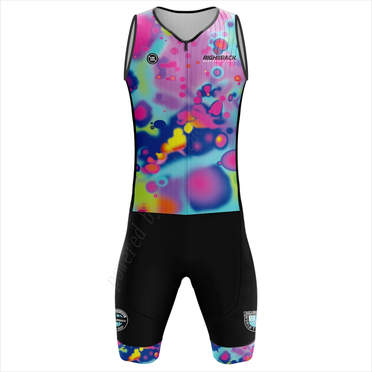 

ProRaces Triathlon Trisuit Sleeveless Training Clothing Colorful Skinsuit RIGHTTRACK Swimming Cycling Running Skating Apparel