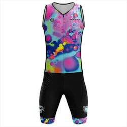 ProRaces Triathlon Trisuit Sleeveless Training Clothing Colorful Skinsuit RIGHTTRACK Swimming Cycling Running Skating Apparel