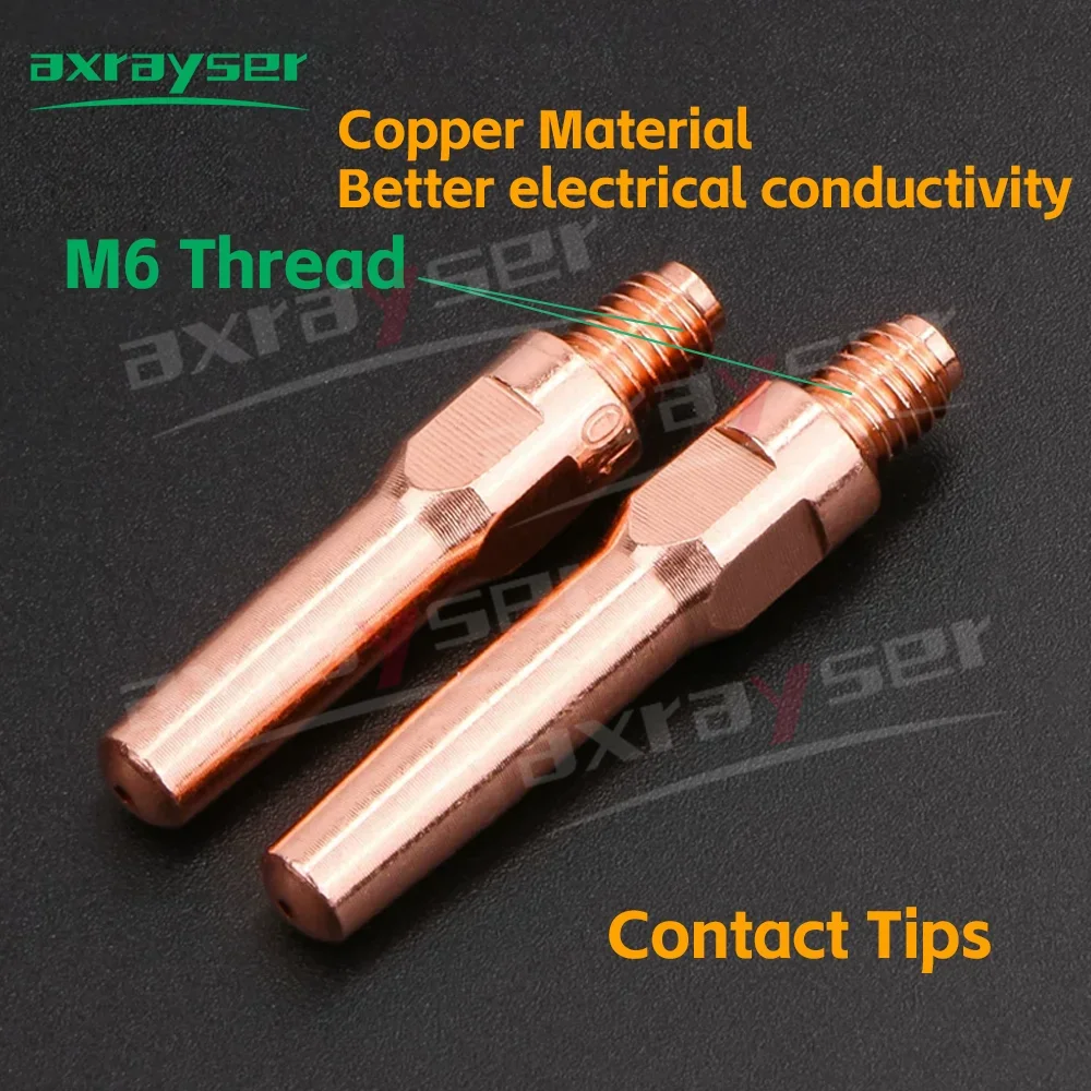 PANA 500A QTB500A MIG MAG Welder Accessory M6x40 M6x45 Contact Tips 500A Gas Nozzle YT-50C Consumalbe for 500A MAG MIG Welder