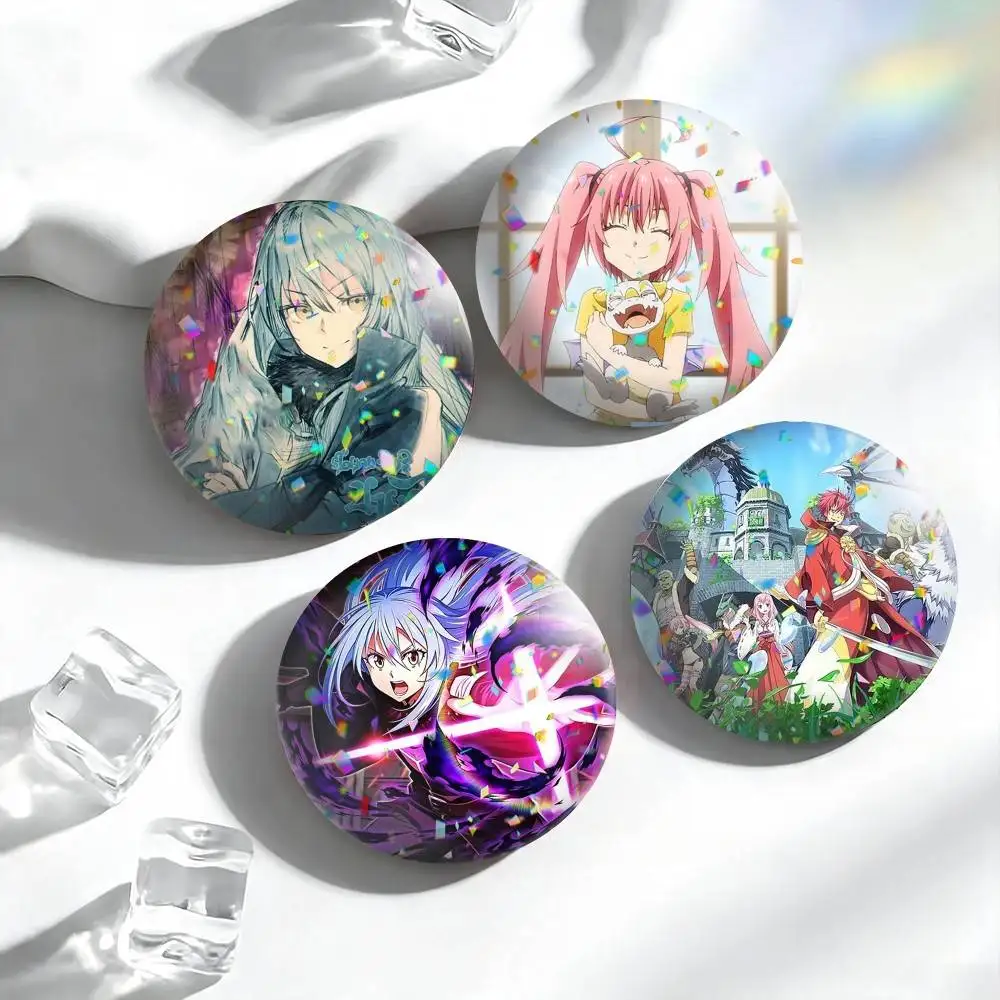 Anime Tensura 4  25mm 32mm 44mm 58mm 75mm Brooches Badges Pins for Accessories Gift