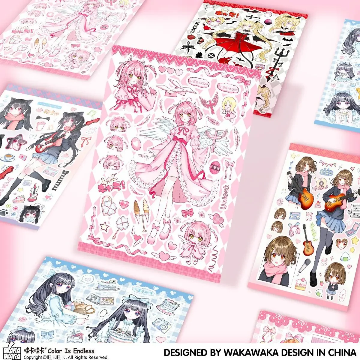 Imagem -04 - Personagem Anime Adesivos Adesivos Requintados Faça Você Mesmo Guben Mobile Phone Case