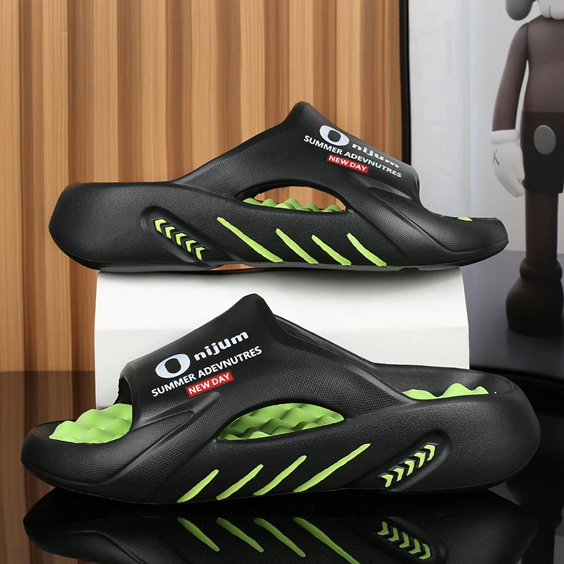 

Men Slippers Summer New Slides Sandals EVA Soft-sole Unisex Men Women Family Indoor Outdoor Walking Beach Shoes Zapatillas Male