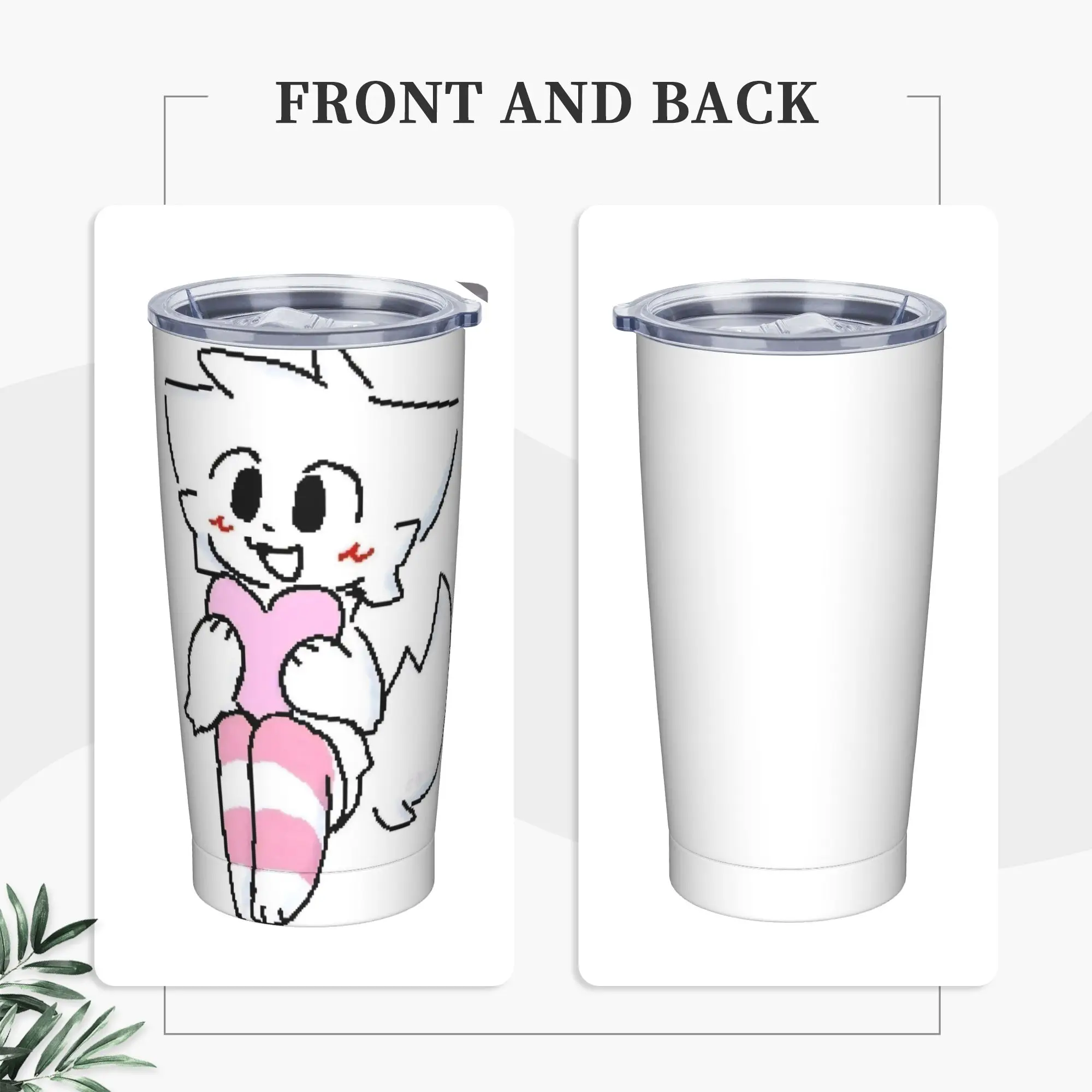 Boykissers Silly Cat Tumbler Vacuum Insulated Cartoon Coffee Cups Vacuum Flask Outdoor Mugs Hot Cold Drink, 20oz