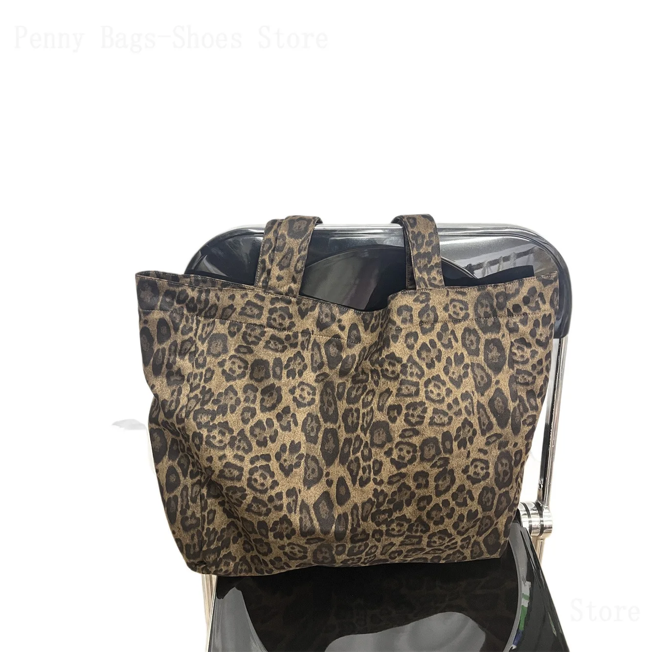 2025 Hot Style Recommended High-Quality Suede Leopard Print Tote Bag Autumn And Winter Thickened Large Capacity Bag For Women