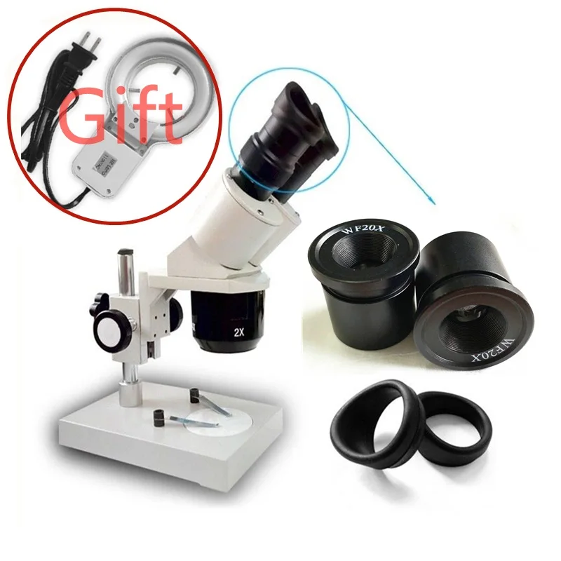 

Industrial Binocular Stereo Microscope Clock Watch Cell Phone Repairing Tool WF10X WF15X WF20X Eyepieces Available