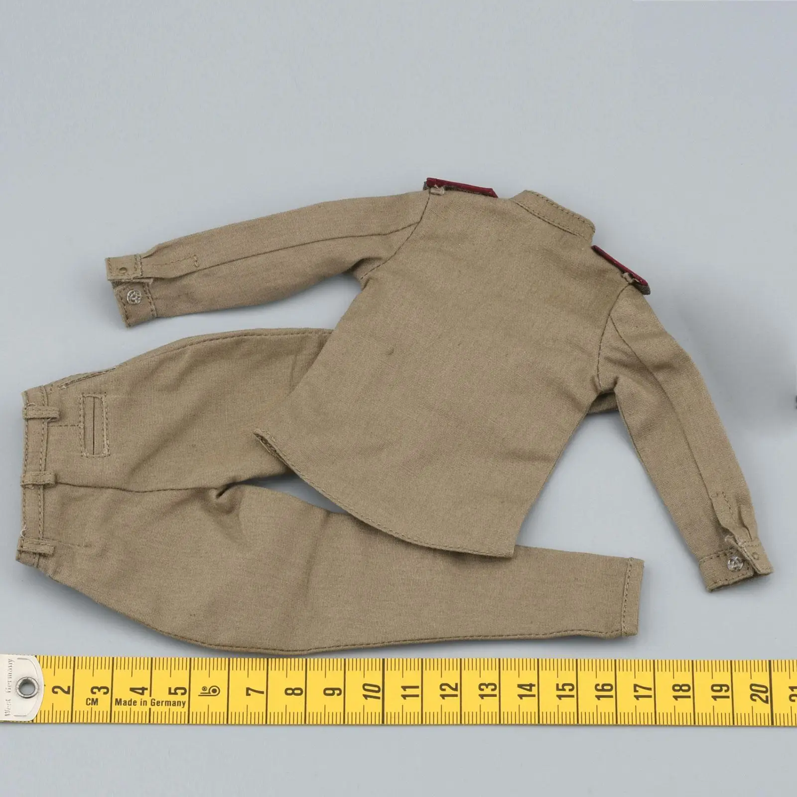 

1/6 Top with Trousers Retro Cosplay Casual Realistic Stylish Costume Dress up for 12 inch Figures Body Doll Model Accessory