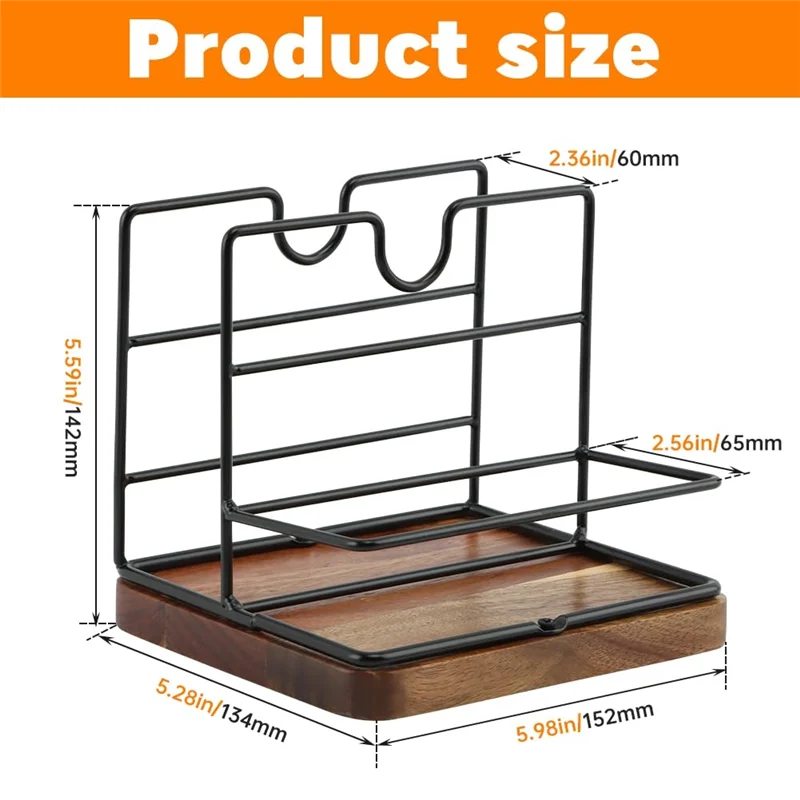 KYCOR-للح والفلفل الهزازات منديل الملح والفلفل حامل للطاولة، حامل مناديل معدنية