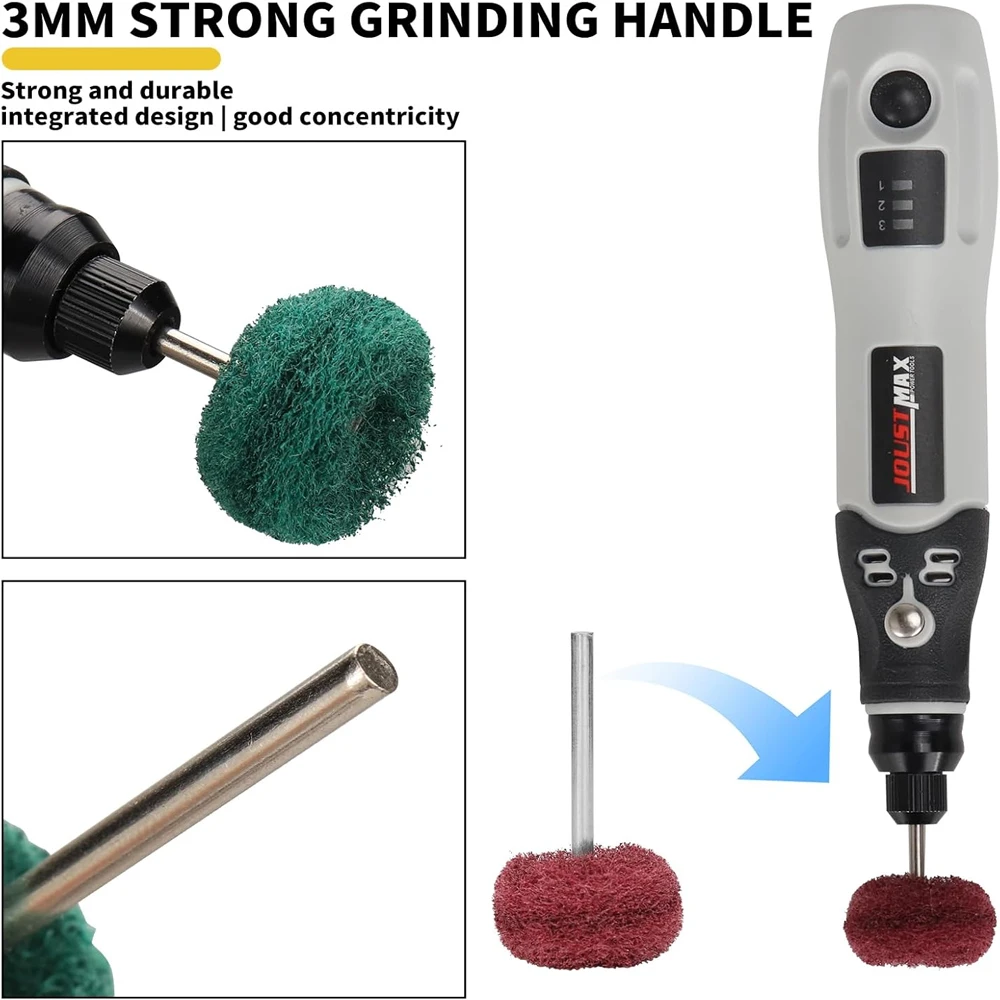 10 قطعة 25 مللي متر تلميع عجلة تلميع مجموعة مختبر الأسنان طب الأسنان Odontologia فرشاة تلميع عجلة أداة دوارة مع عرقوب 3 مللي متر