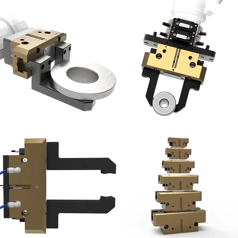 HOT *2026* PET-1600/16 Claw Hand Pneumatic Gripper 2-Finger for Cobot Tooling Universal Parallel Gripper