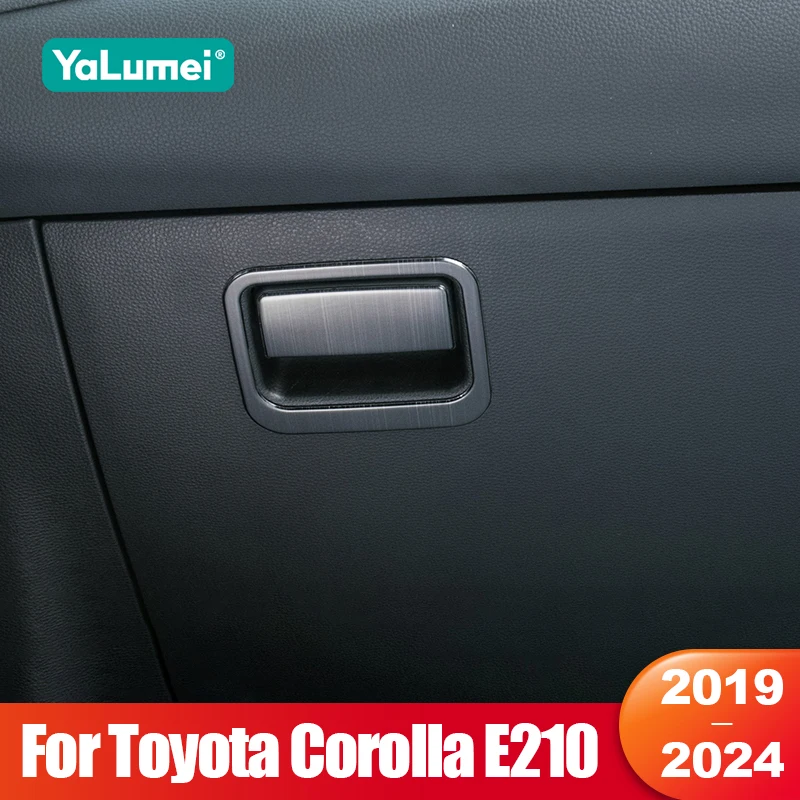 

For Toyota Corolla E210 2019 2020 2021 2022 2023 2024 Hybrid Co-pilot Storage Box Handle Bowl Cover Trim Sticker Car Accessories