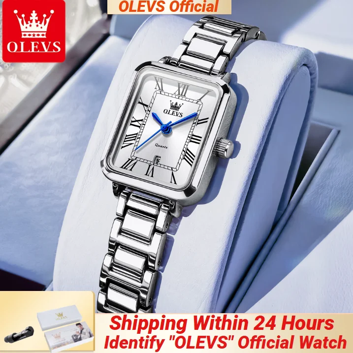 

OLEVS 5641 Модные женские часы с римским циферблатом, водонепроницаемые кварцевые часы, оригинальные часы