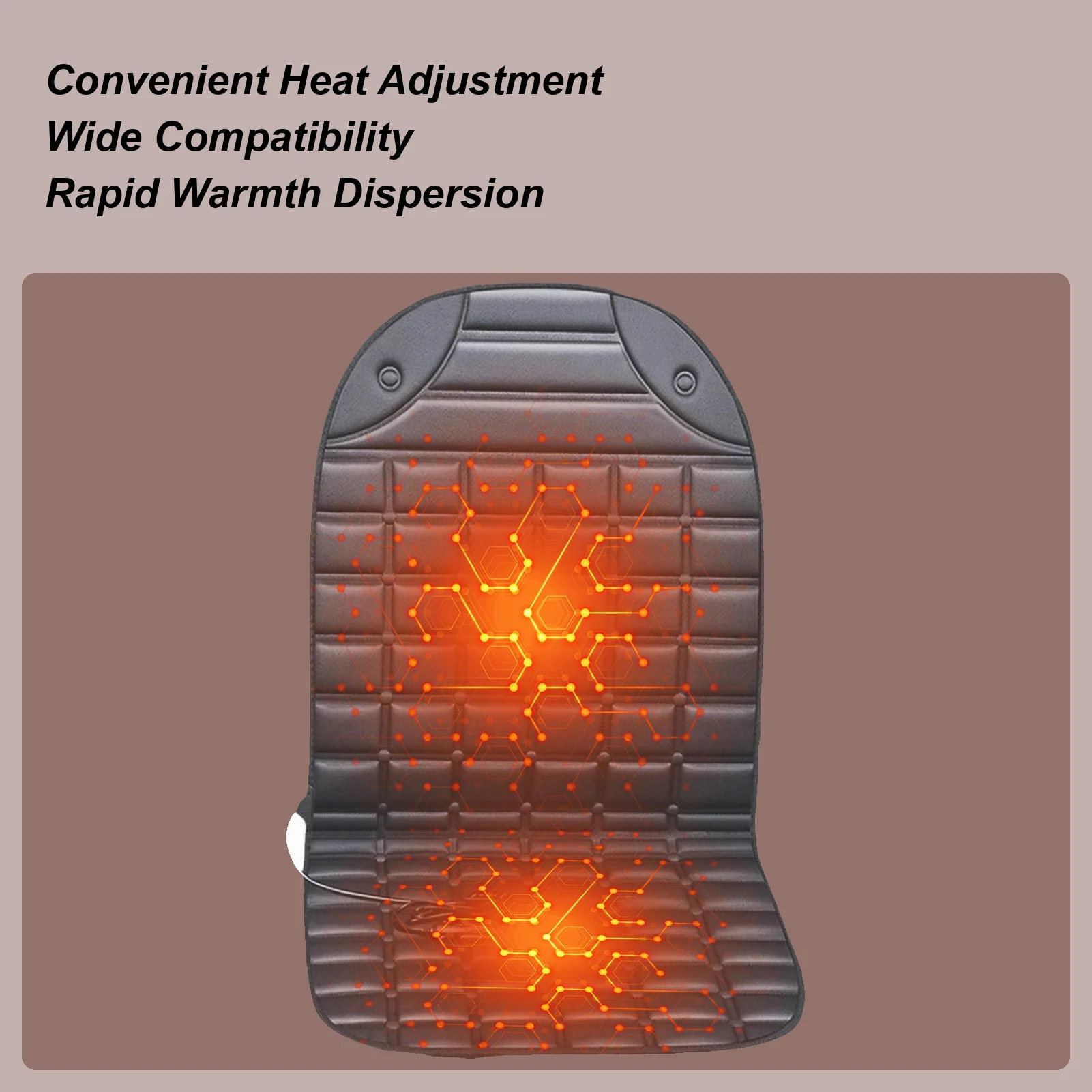 

Подушка для автомобильного сиденья с подогревом 12 В, автомобильные теплые принадлежности, грелка для сиденья автомобиля для легковых автомобилей, грузовиков, внедорожников, автофургонов, водителей, путешественников, зима
