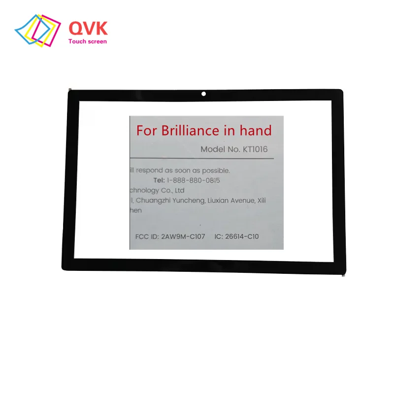 

10.1Inch Black For Brilliance in hand KT1016 kids Tablet PC Capacitive Touch Screen Digitizer Sensor External Glass Panel