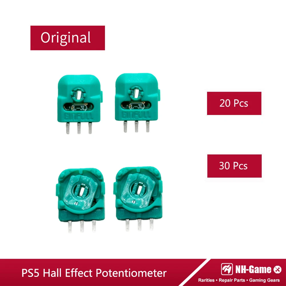 20/30 pces efeito hall 3d potenciômetro analógico joystick eixo resistor para controlador ps5 vara micro interruptor sensor módulo