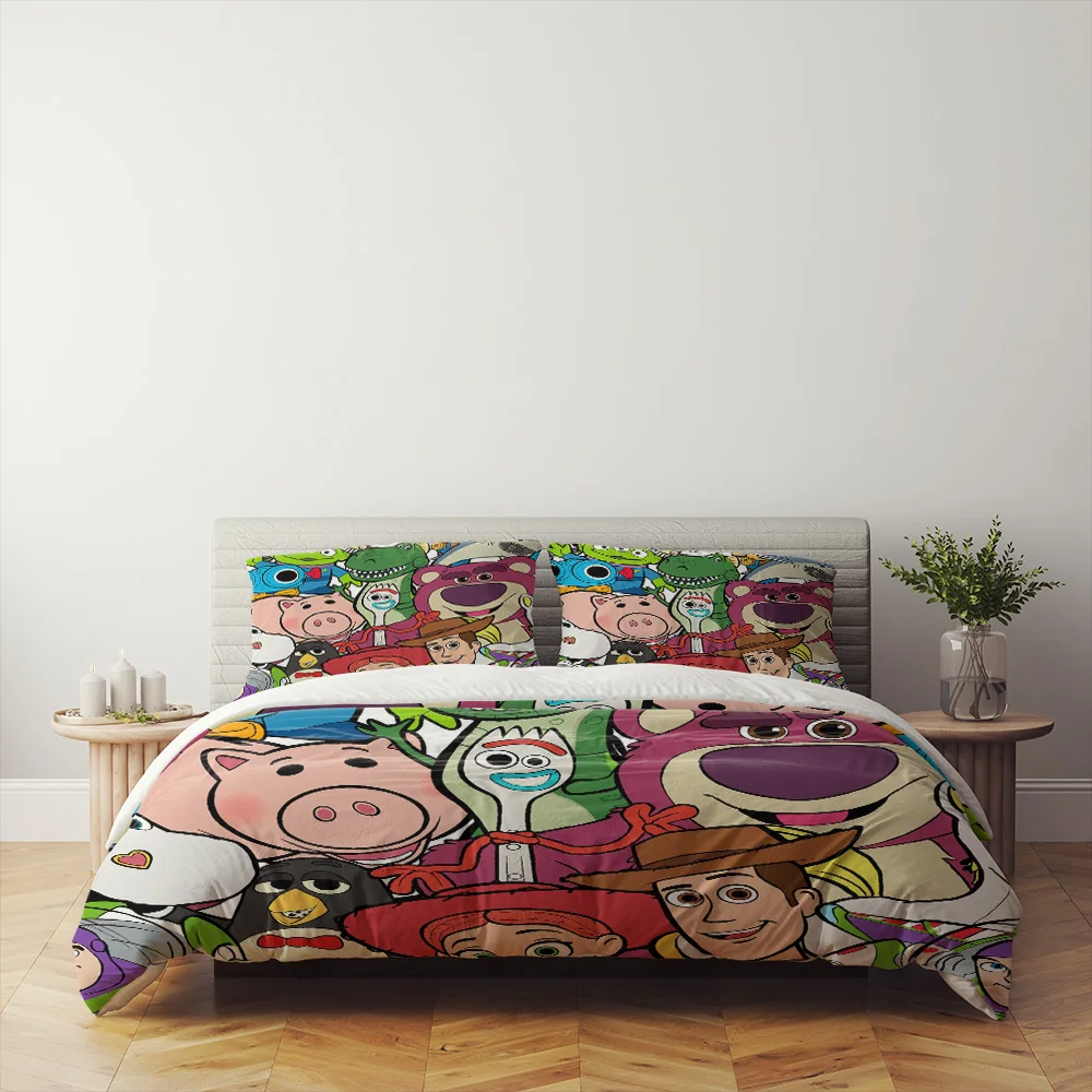 

Toy Story Lighting Year Bedding Set King Queen Double Full Twin Single Size Bed Linen Set