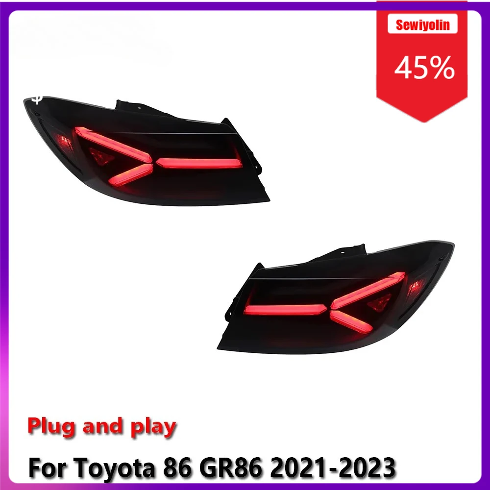 

Sewiyolin Car LED Lamp Tail Light Assemblies For Toyota GR86 2021-2023 Auto Fog DRL Brake Turn Signal Lamp Plug and Play