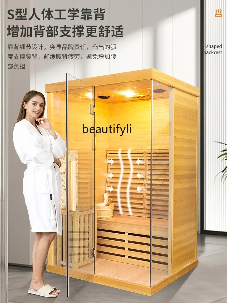 Household single sauna box double sweat room beauty salon steam sweat fitness commercial