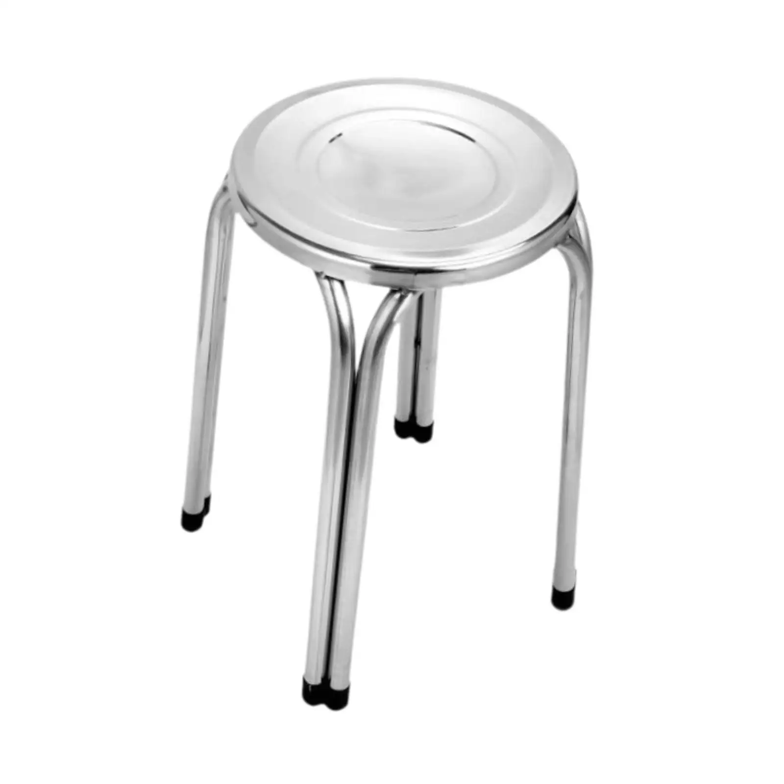 Stacking Stool Stainless Steel Stackable Backless for Kids and Adults Metal Stool for Home Indoor Outdoor Living Room Office