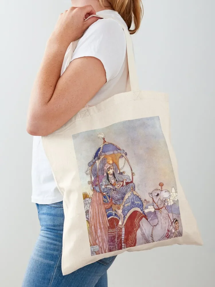 

The Queen of Sheba - Arabian Nights - Edmund Dulac Tote Bag shopper bag women Eco bag Women's beach bags