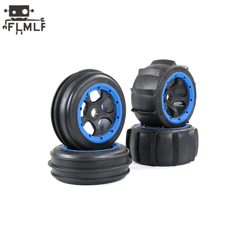 Rc Gas Car anteriore posteriore Desert Tire con Kit mozzo ruota Fit 1/5 HPI ROFUN BAHA ROVAN KM BAJA 5B SS Truck Parts