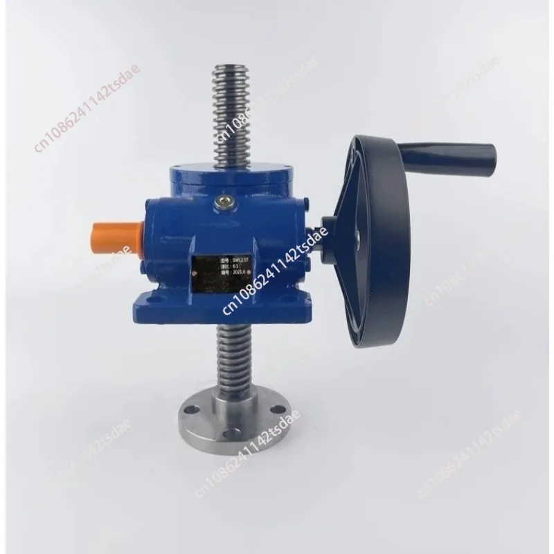 Fixed Electric Lifting Platform, Screw Hoist with Worm Gear, Manual & Electric Small Screw Jack