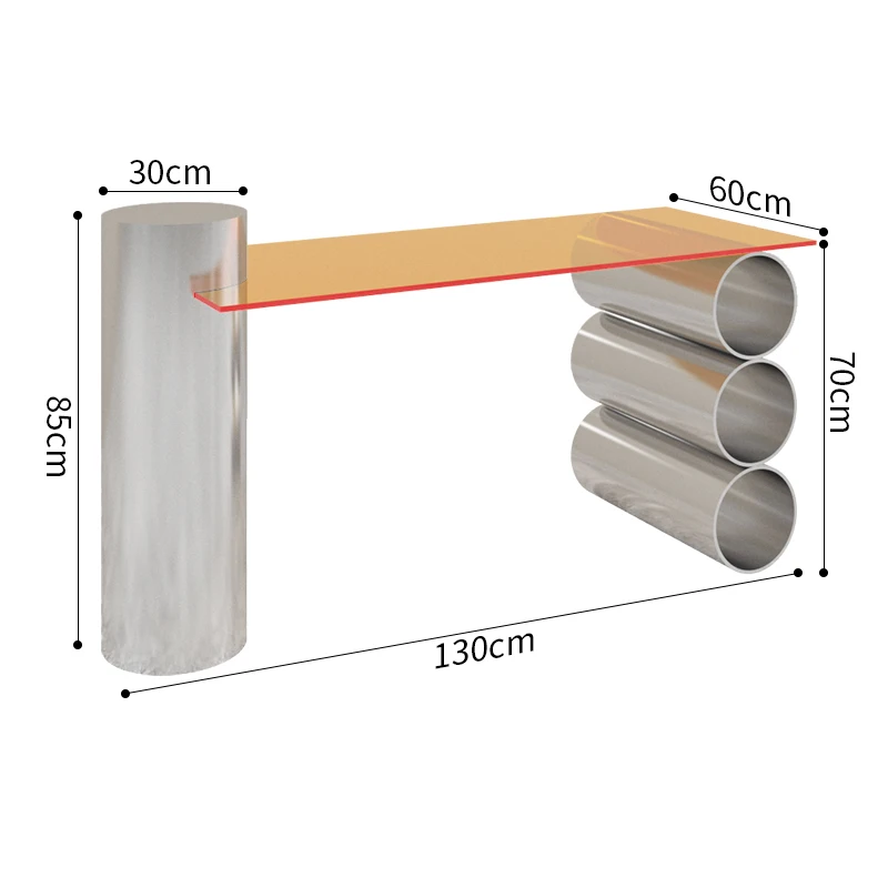 ZL Display Stand Stainless Steel Table Decoration Display Props Placed in the Middle of Water Table