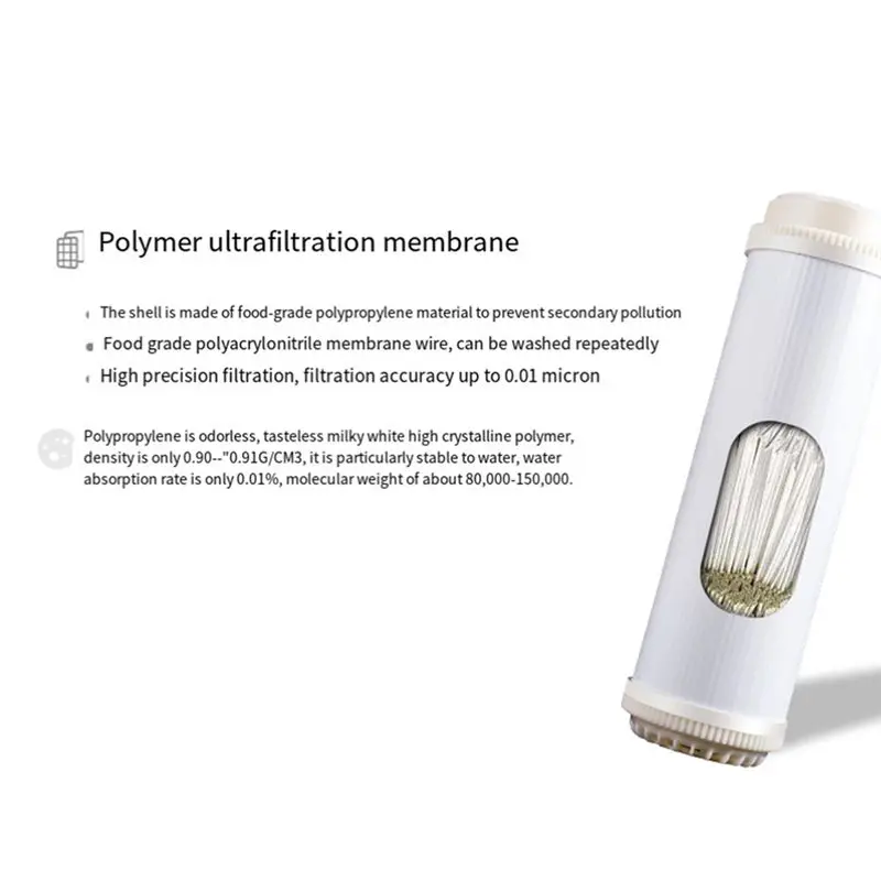(N21R] 10 Inch Flat Type Hollow Fiber Ultrafiltration Membranes Filter 0.01 Micrometre High Membrane Dry
