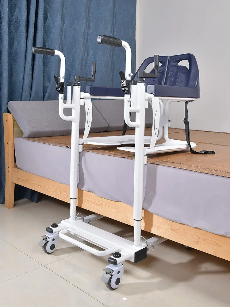 Folding shifter Disabled lifting care toilet chair Paralyzed elderly shifter Multifunctional household transfer device