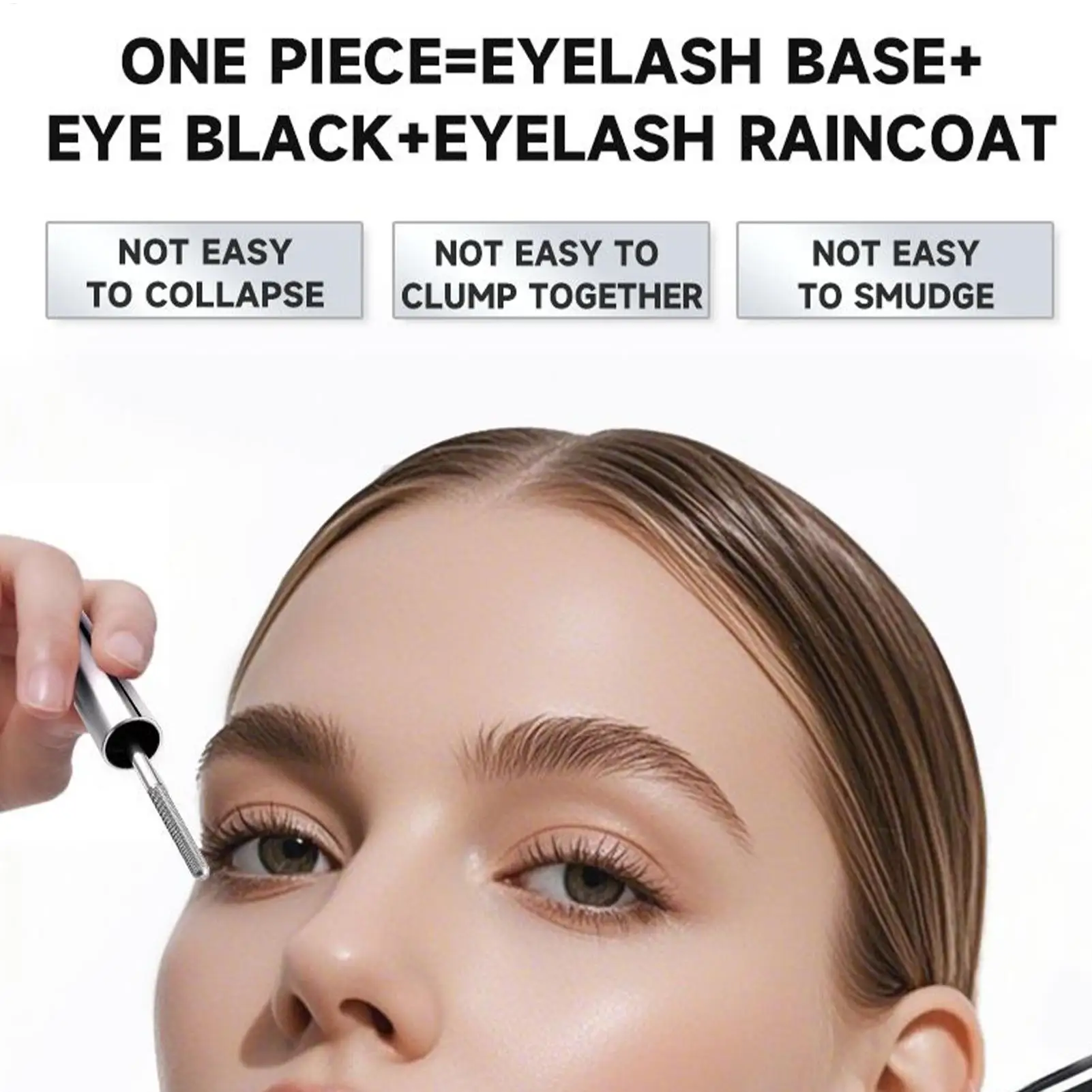 金属ワンド付きマスカラ 防水メタルマスカラ 長持ちするアイラッシュカーラー 軽量でボリュームのある素晴らしいまつげのためのメイクアップ