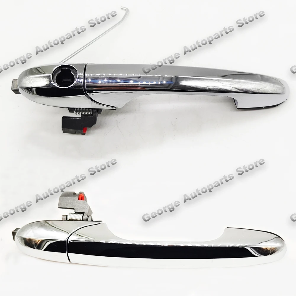 Maçaneta exterior cromada dianteira esquerda/direita da porta LHD para Fiat 500 Alfa Romeo 147 735592028 735451696 68069943 AB 68069943 AC
