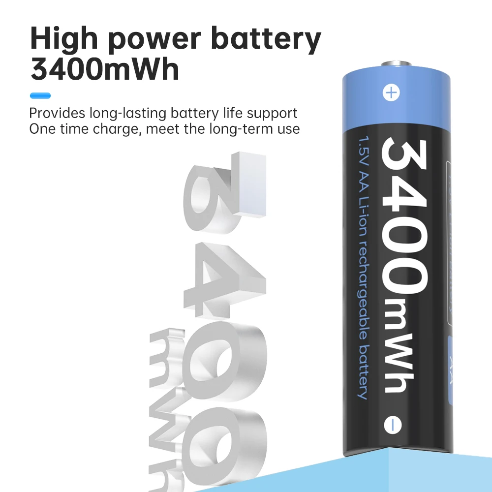 1.5v aaa Lithium Li-ion Rechargeable Battery aaa 1050mWh+1.5v AA Rechargeable battery Lithium Rechargeable Battery AA 1.5V