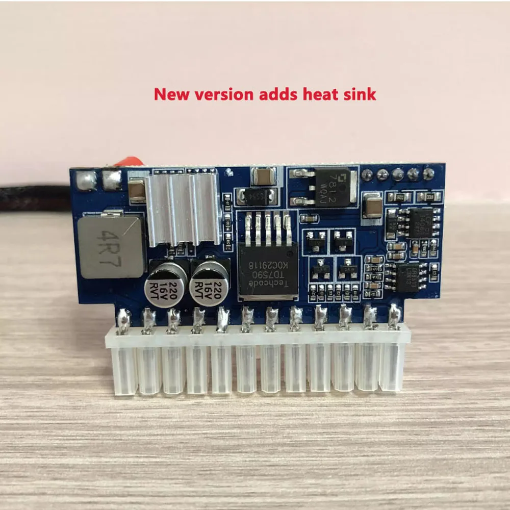 

16-24V Wide Voltage DC-ATX 200W Mini ITX Plug in Power Module Conversion Board Silent High Power