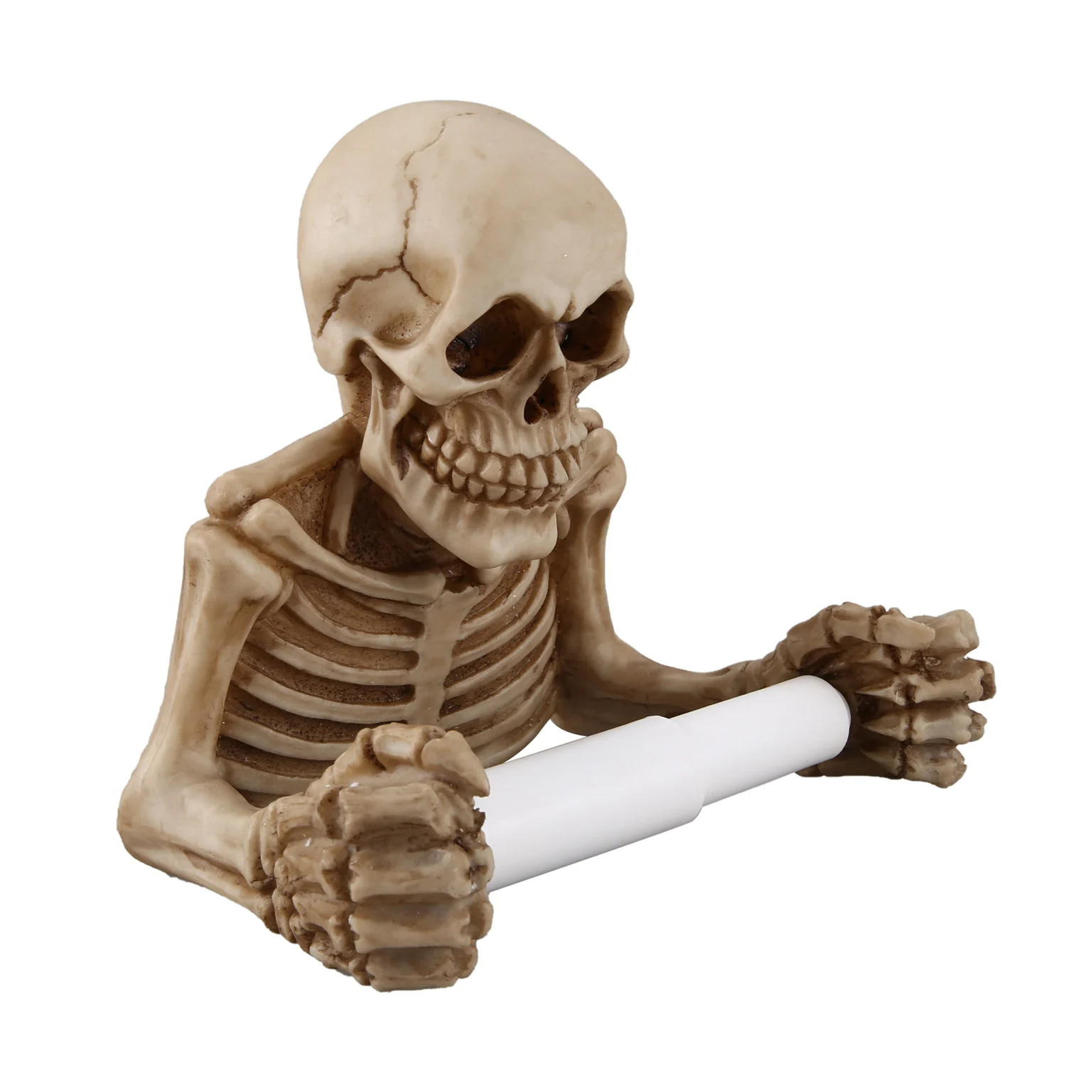 

Versatile Creative Skull Toilet Paper Holder Wall Mounted Bathroom Storage Box